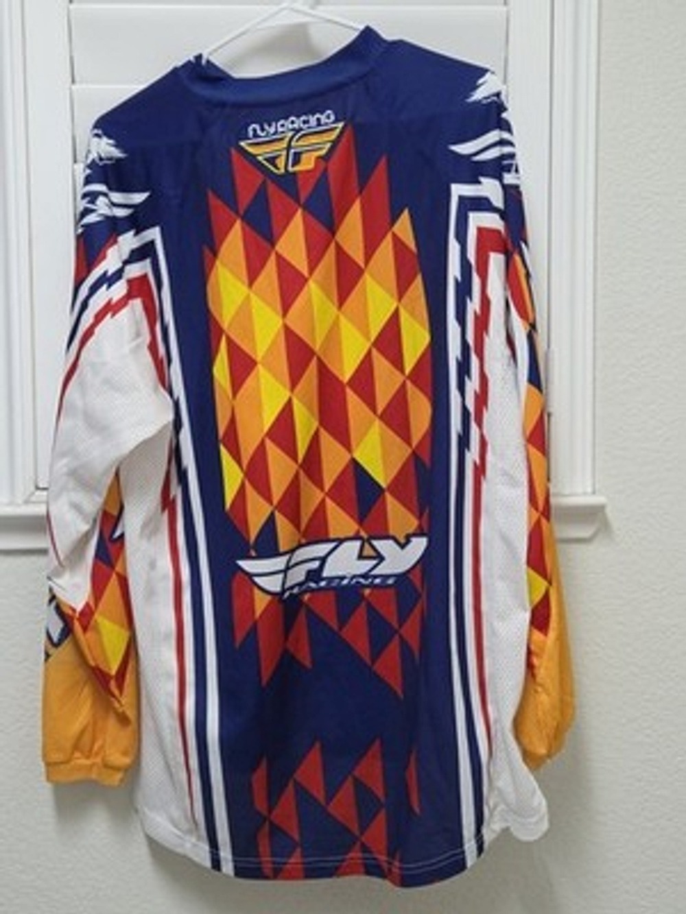 Fly Racing Motorcross Jersey Adult Large Blue Red Yellow MX ATV Dirt Bike... - Picture 6 of 15